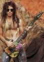 Steve Vai con su Ibanez UV77 Universal