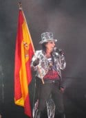 Alice Cooper durante su concierto en Madrid