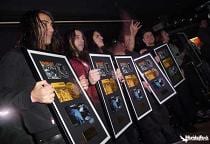Hamlet, durante la entrega de los discos de oro