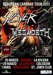 Slayer Megadeth - European Carnage Tour