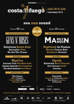 Costa De Fuego 2012 Cartel2