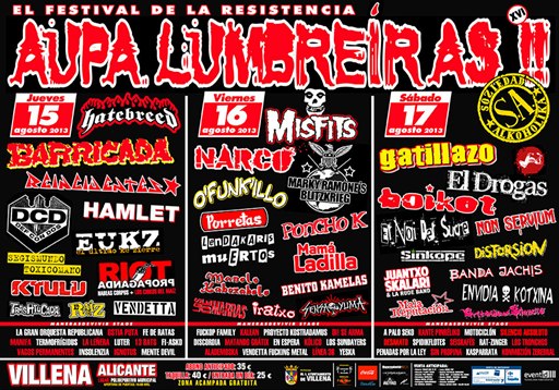 Aupa Lumbreiras 2013 Cartel Dias