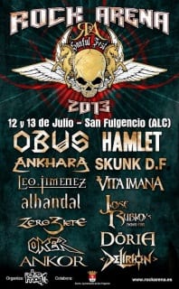 Rock Arena 2013 Cartel2