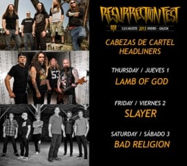 Resurrection Fest 2013 Headliners