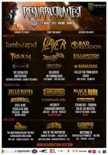 Resurrection Fest 2013 Cartel Final