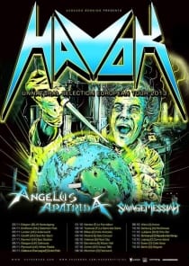 Havok Eurpean Tour 2013