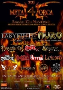 Metal Lorca 2013 Cartel